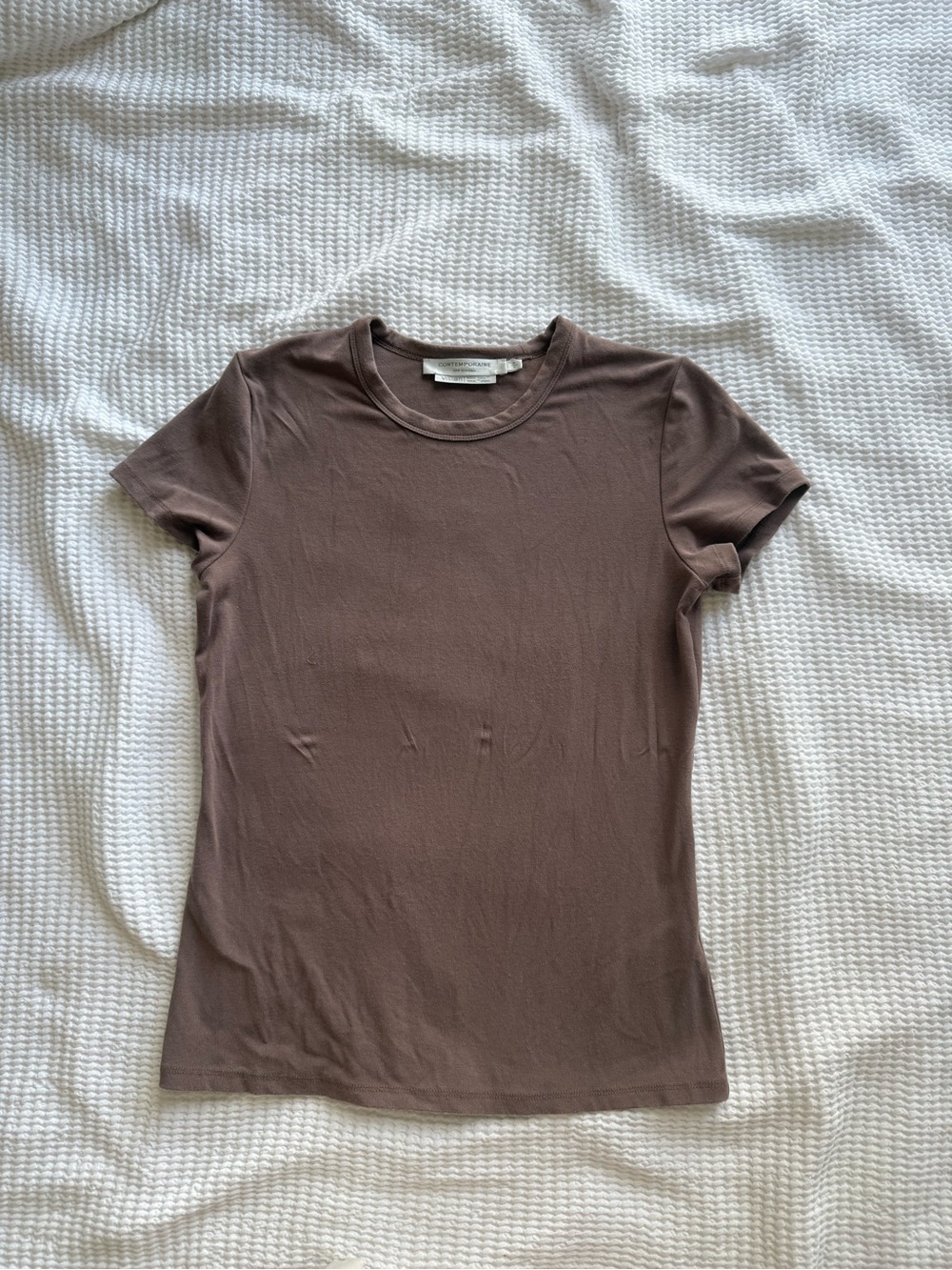 Simons Short Sleeve Crewneck Tee - Chocolate Brown